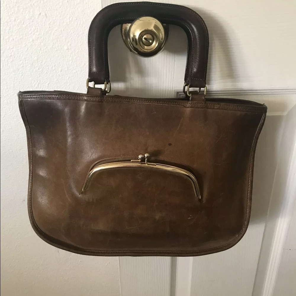 Rare Vtg CASHIN ERA COACH NEW YORK CITY  Kiss Lock